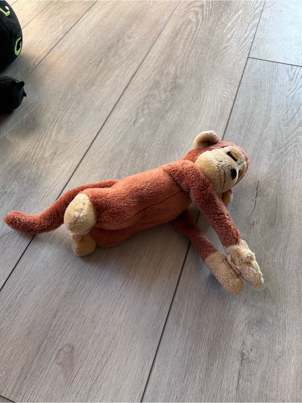 Vintage 1976 R. Dakin & Co. Hugging Monkey Plush Stuffed Animal Collectible